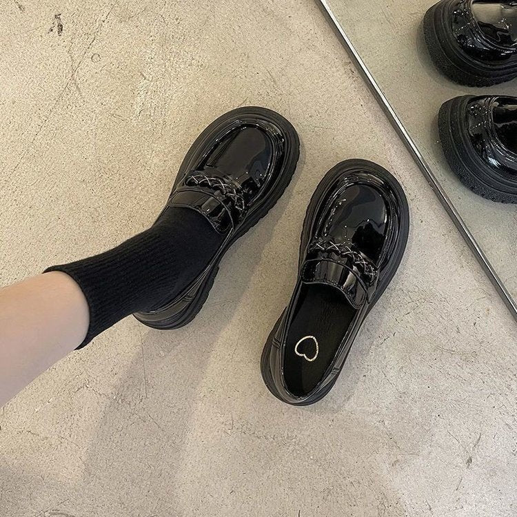 British Style Women's Leather Shoes