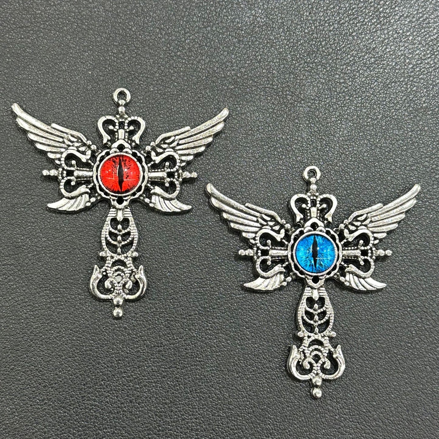 Devil Eye Wing Cross Pendant