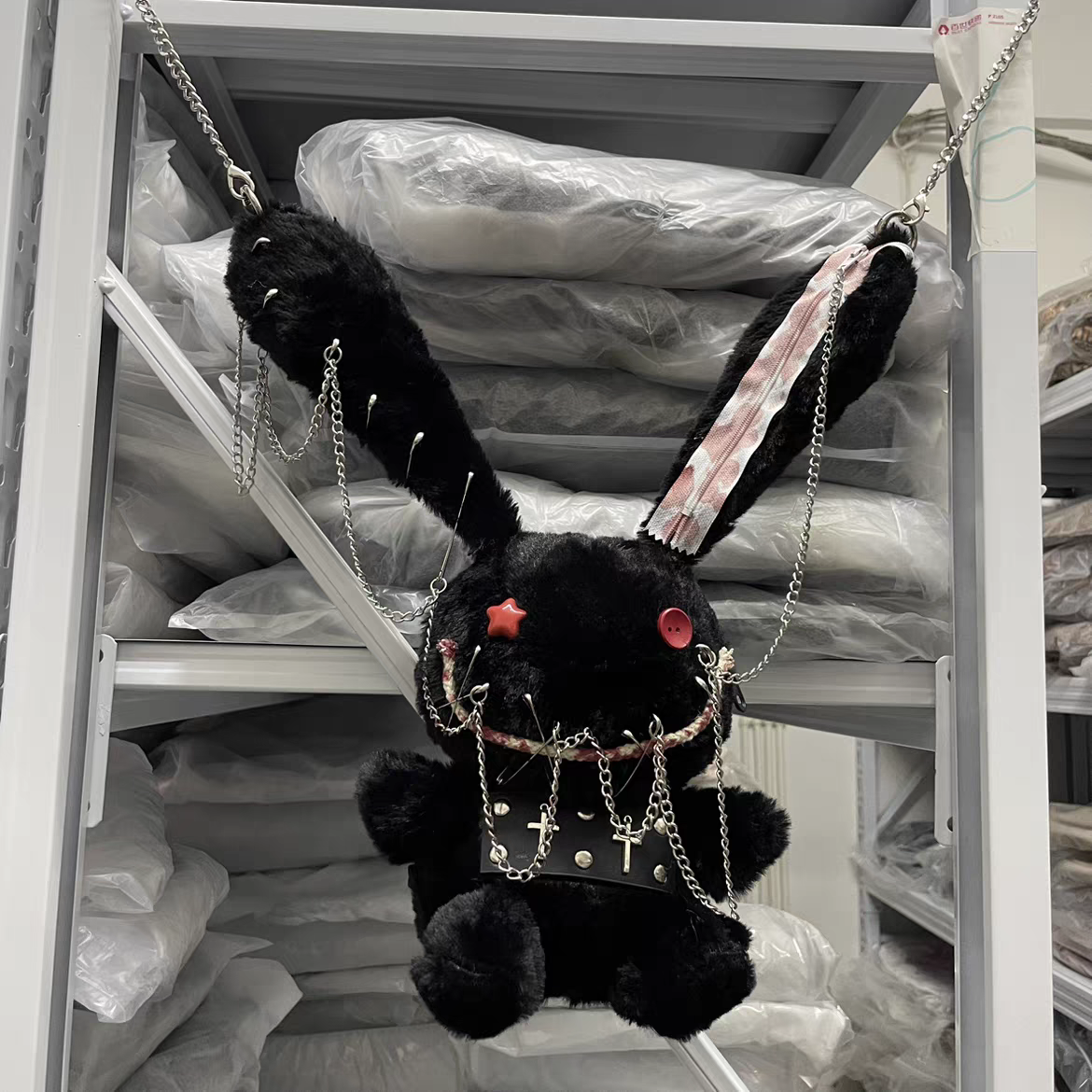 Dark Hell Gothic Little Rabbit Crossbody Bag