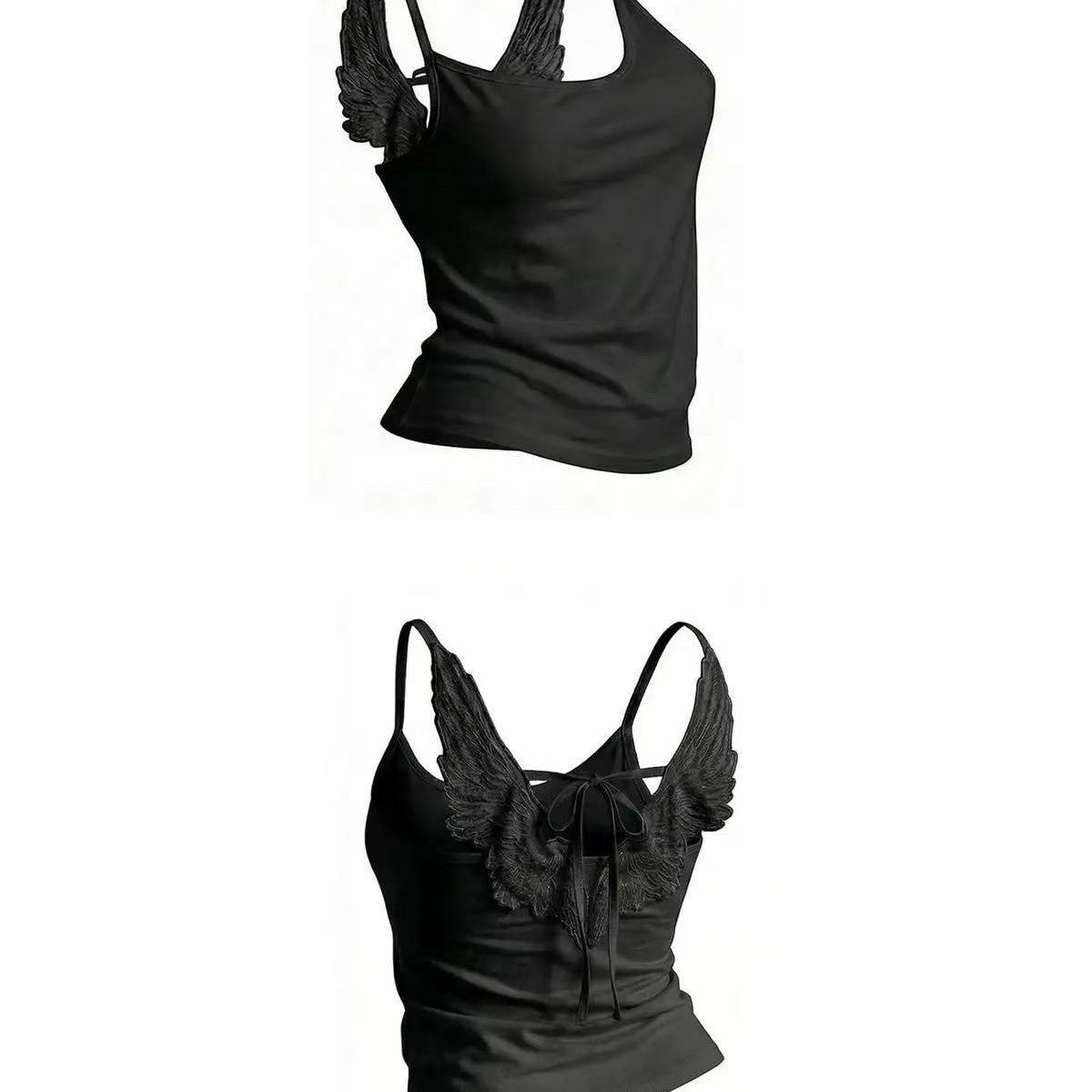 Angel Wings Embroidered Camisole Top