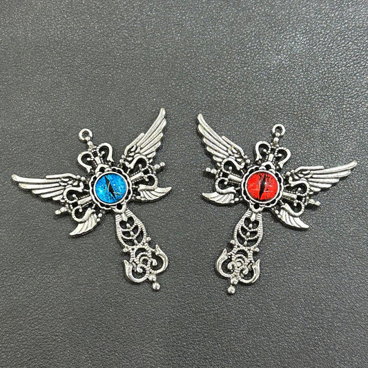 Devil Eye Wing Cross Pendant