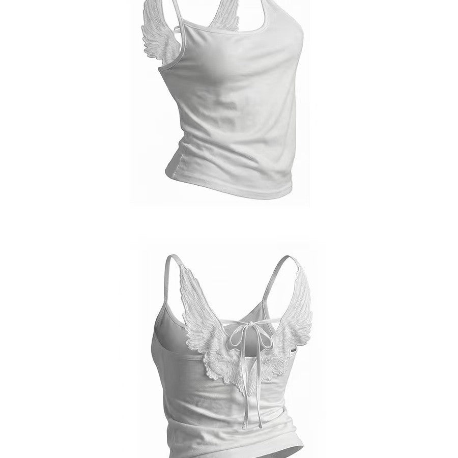 Angel Wings Embroidered Camisole Top