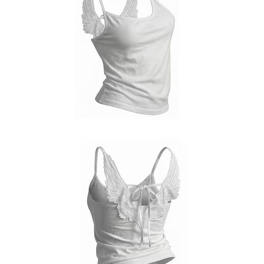 Angel Wings Embroidered Camisole Top