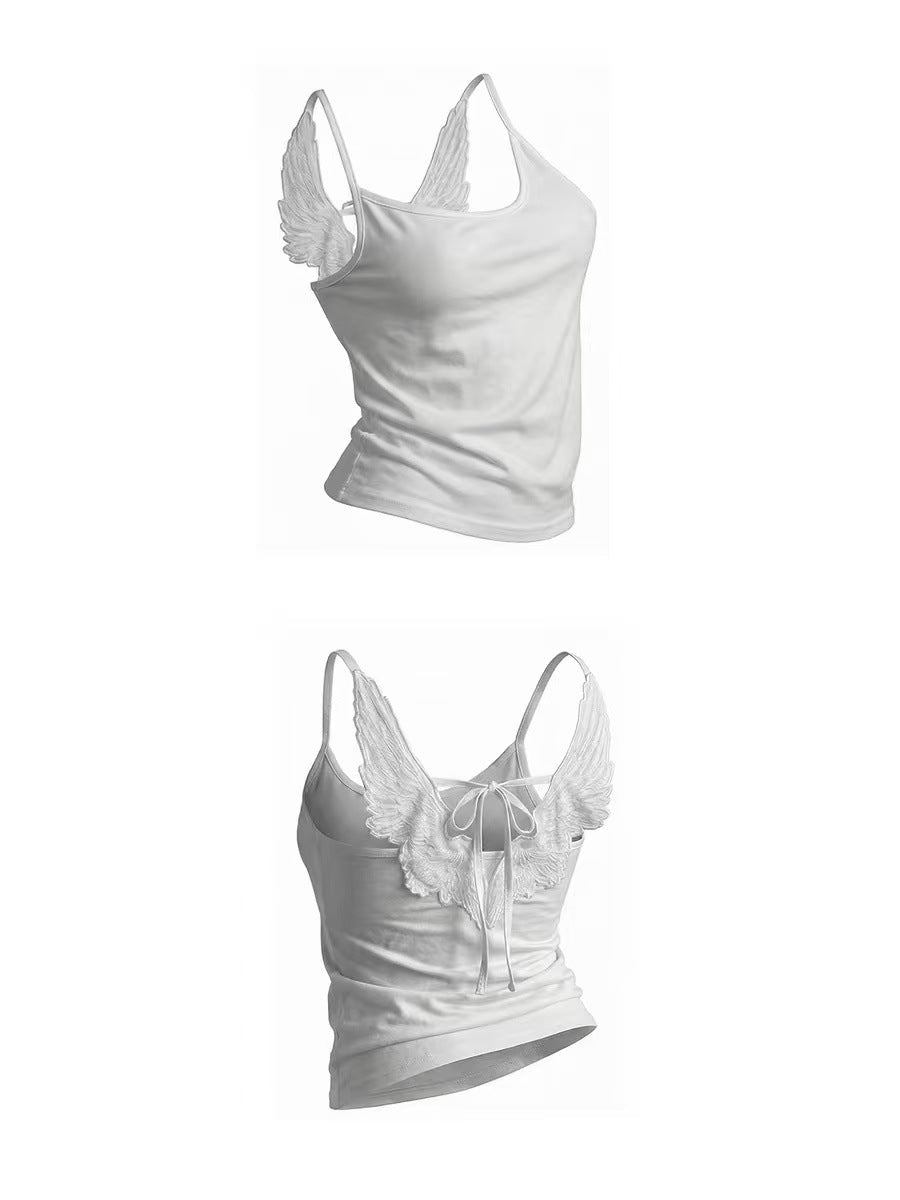 Angel Wings Embroidered Camisole Top