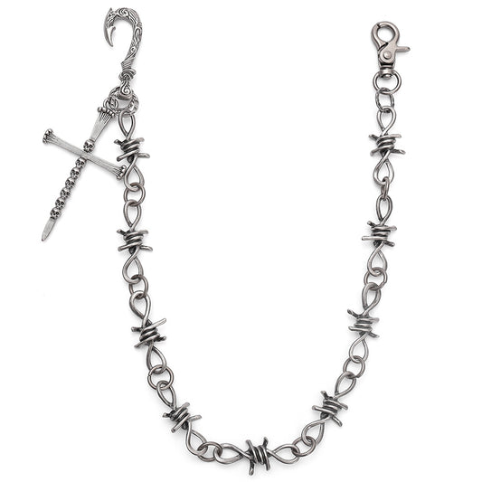 Gothic Cross Skull Alloy Waist Chain