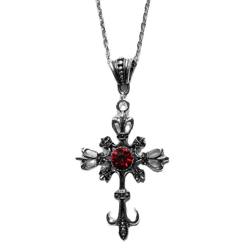 Gothic Baroque Cross Pendant Necklace